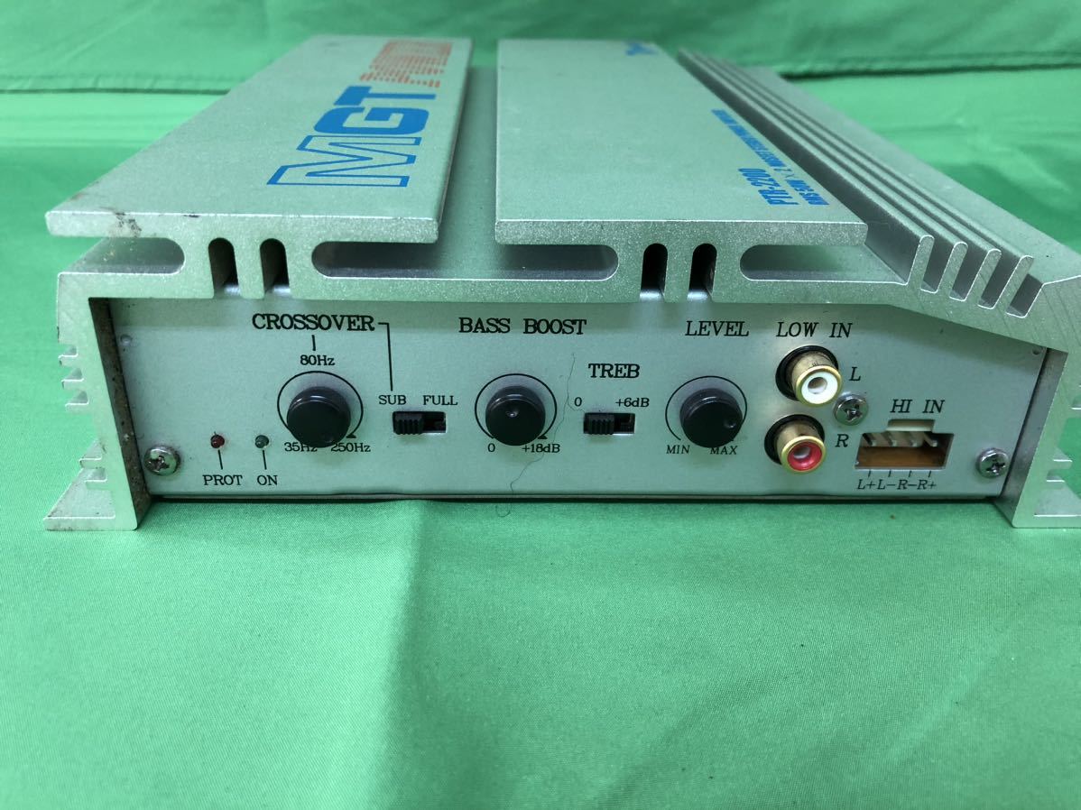 KG058 中古 MGT-POWER PTR-2200 パワーアンプ TORNADO 2CH RMS 50W MOSFET STEREO POWER AMPLIFIER_画像6