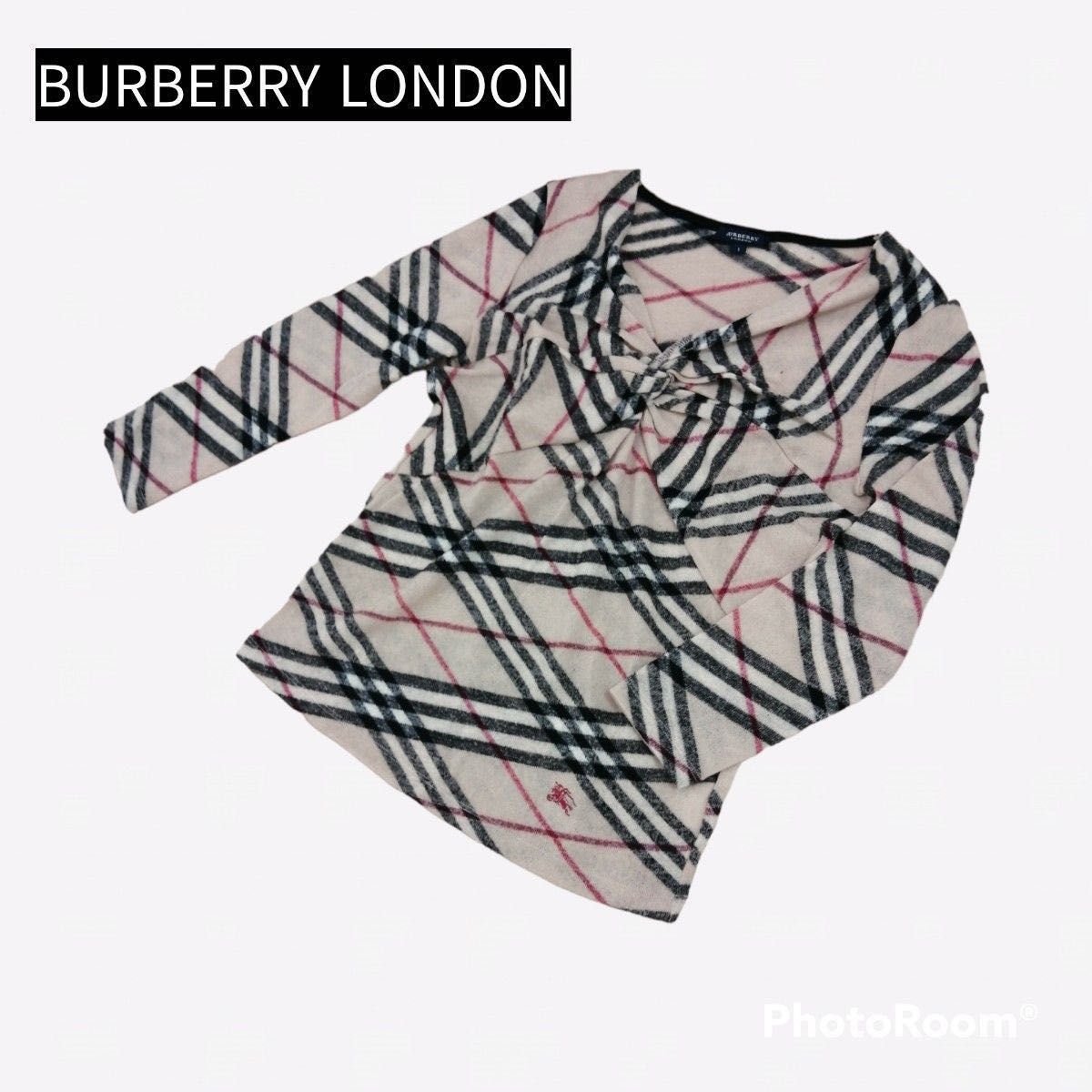 BURBERRY】バーバリーロンドン ノバチェック 薄手ニット セーター
