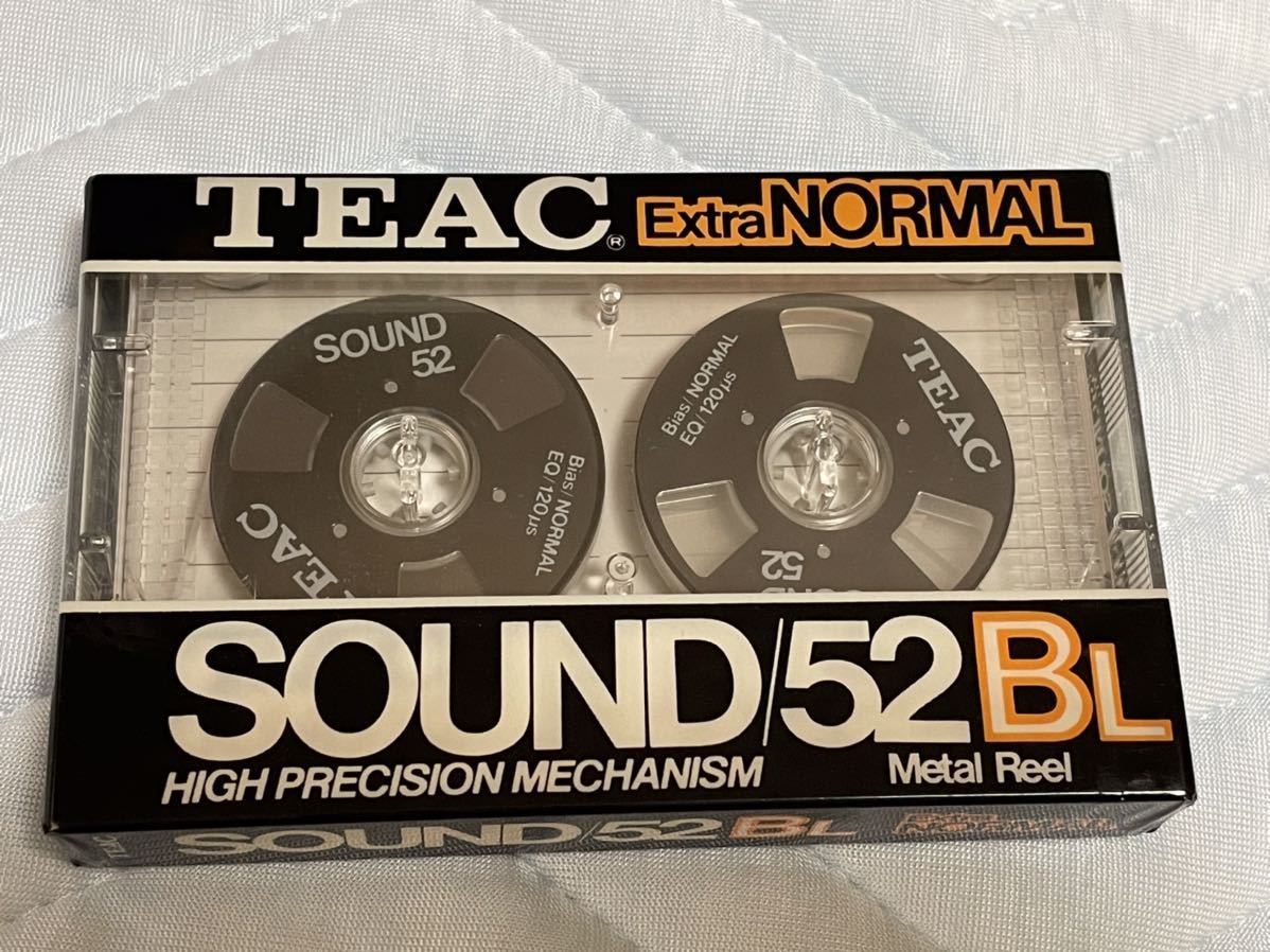 TEAC SOUND カセットテープ メタルリール オープンリールサウンド ブラック SOUND 52 BL EXTRA NORMAL 未開封_画像1