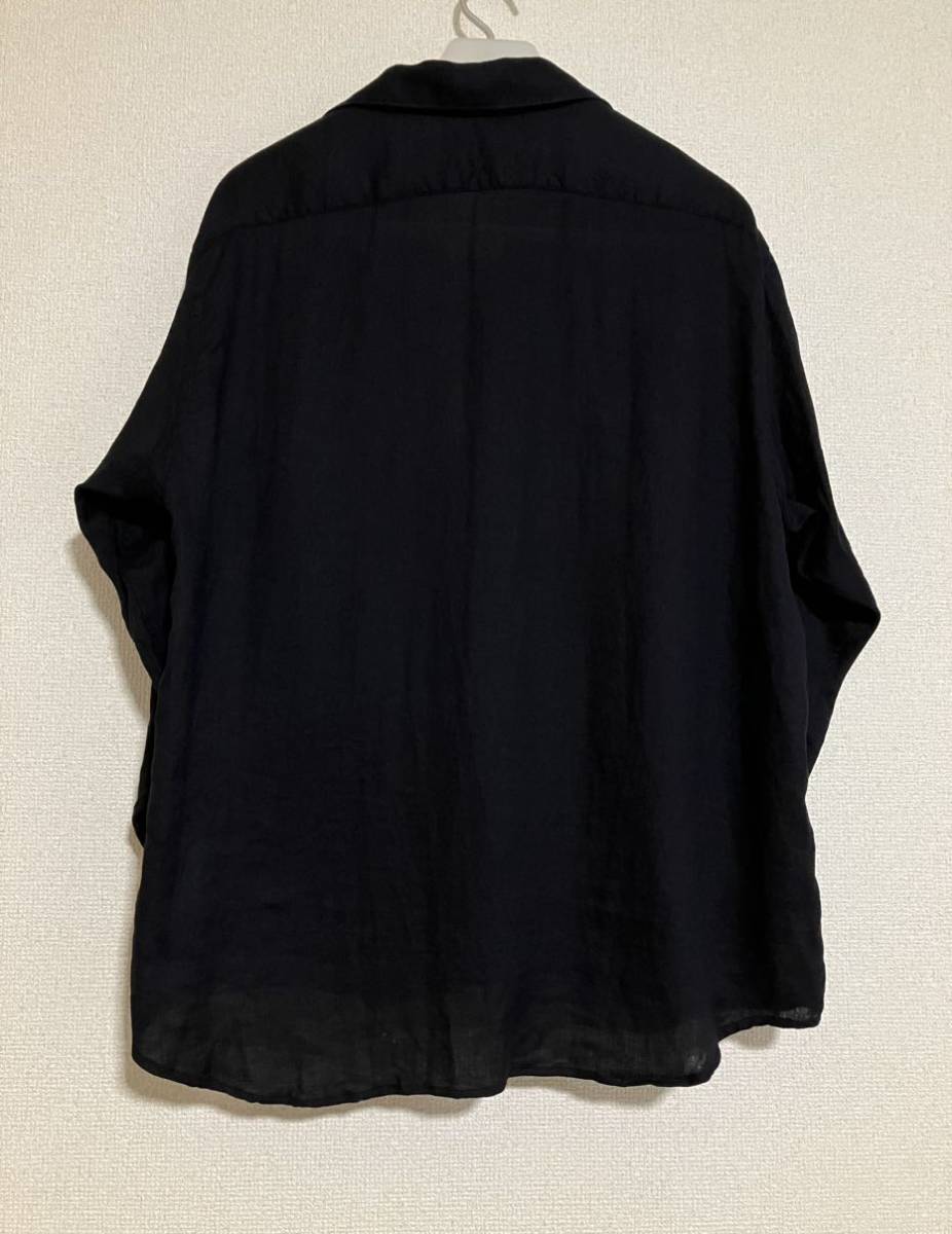 COMOLI コモリ 23SS リネンツイル スキッパーシャツ NAVY サイズ1 新品