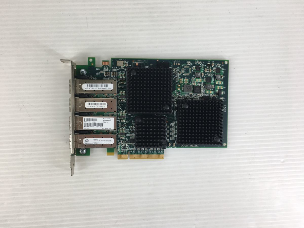 【即納/送料無料】 HP AT094-60001 PCIe 2p8GbFC and 2p 1/10GbE A dtr / LPe12204-U-HP 【中古パーツ/現状品】 (SV-H-242)_画像2