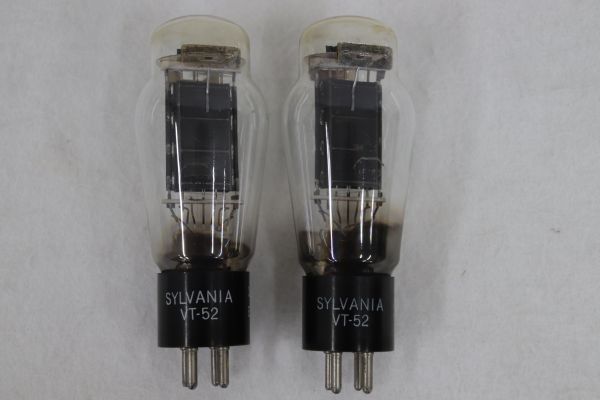 Sylvania シルバニア VT-52 Vacuum Tube 真空管 2本セット (2380390)の画像1