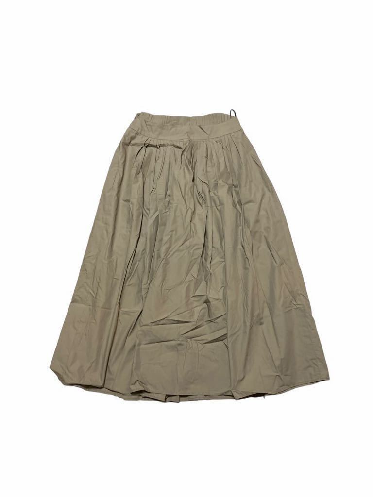 TINY DINOSAUR コットン100% プリーツ ギャザーフレアスカート Made In Japan size38【1193】_画像2