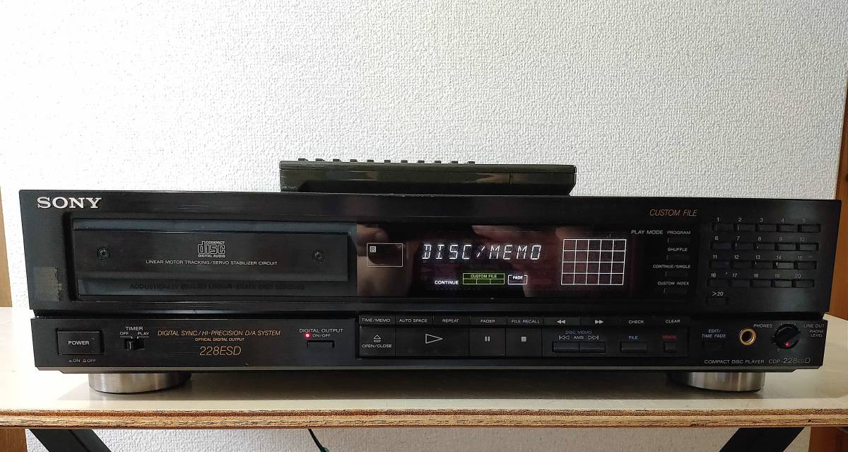 リモコン付き現状品☆ SONY / ソニーCDP-228ESD CDプレーヤー□RM-D570