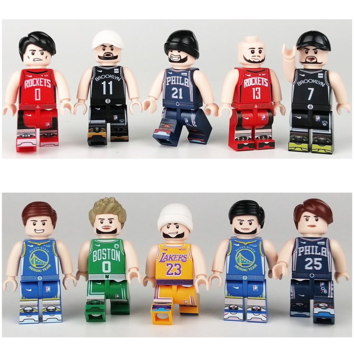 10体セット　バスケットボール　ブロック　ミニフィグ レゴ　LEGO 互換 ミニフィギュア　ed_画像1
