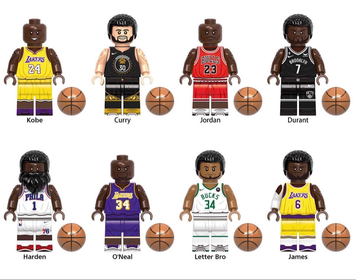 即納 8体セット バスケットボール マーベル アベンジャーズ ブロック ミニフィグ レゴ LEGO 互換 ミニフィギュア ekの画像1