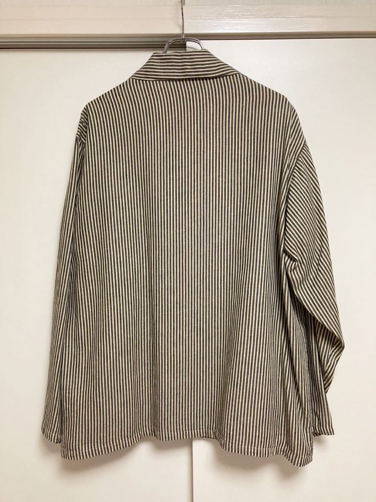 超希少 未使用 COMOLI ストライプ ワークジャケット size2 超希少 未使用 COMOLI ストライプ ワークジャケット size2