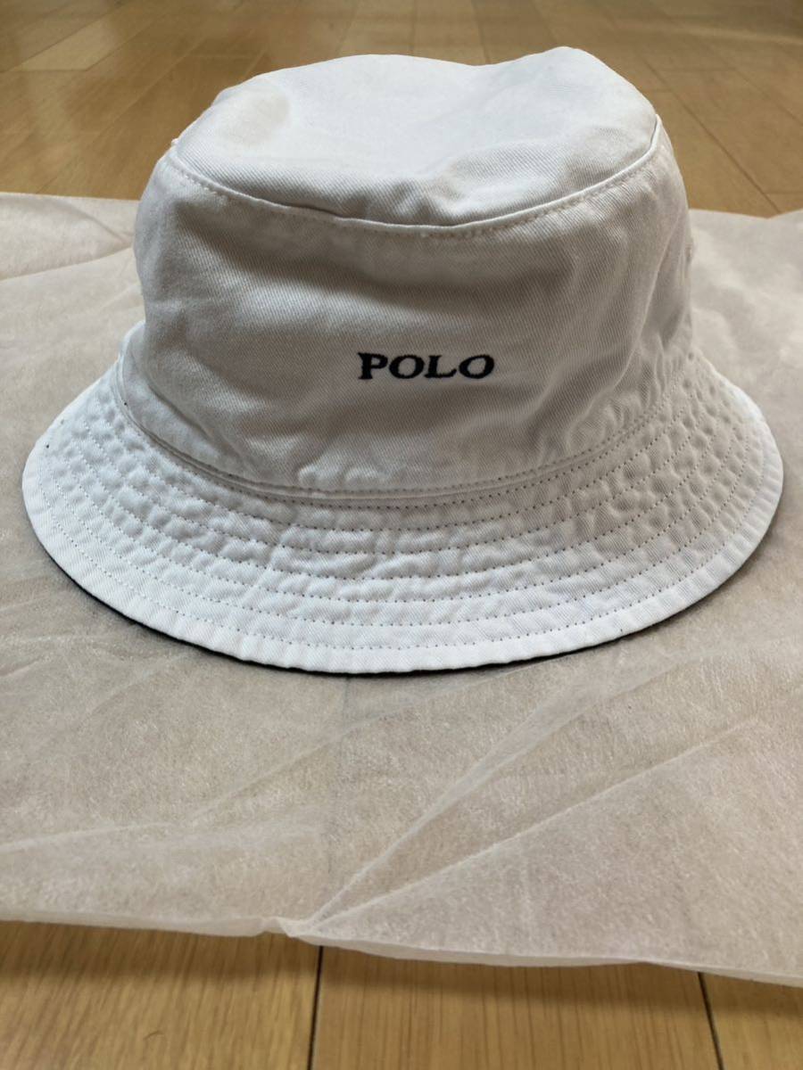 美品 POLO RALPH LAUREN BEAMS別注 REVERSIBLE HAT NAVY/WHITE size S 