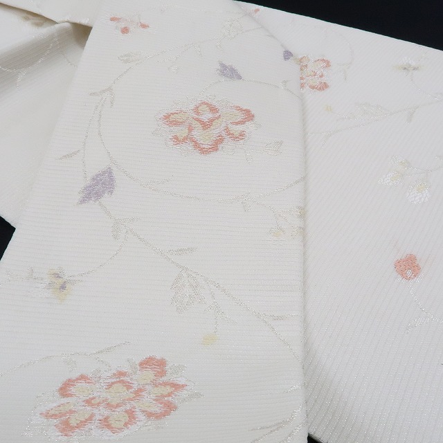 ゆめsaku2 新品 絽 夏着物 西陣織“爽涼に花を織り出す今も変わらぬ帯の