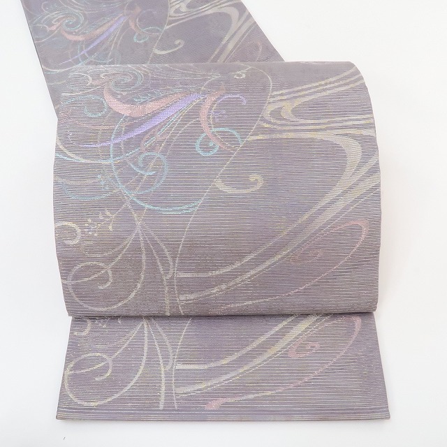ゆめsaku2 美品 絽 意匠登録済 夏着物 正絹“一体感を見せながら曲線的