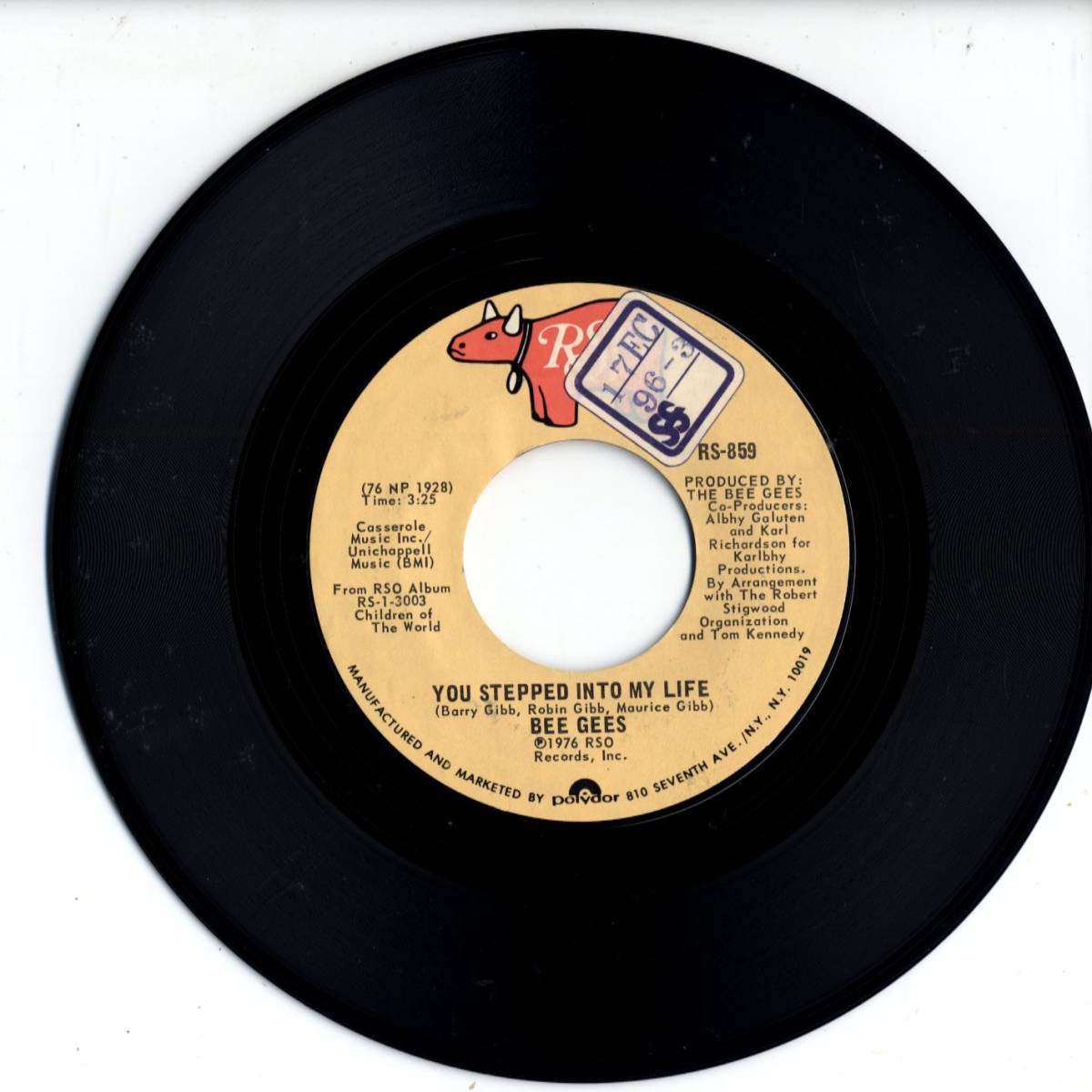 Bee Gees 「You Stepped Into My Life/ Love So Right」　米国RSO盤EPレコード_画像1