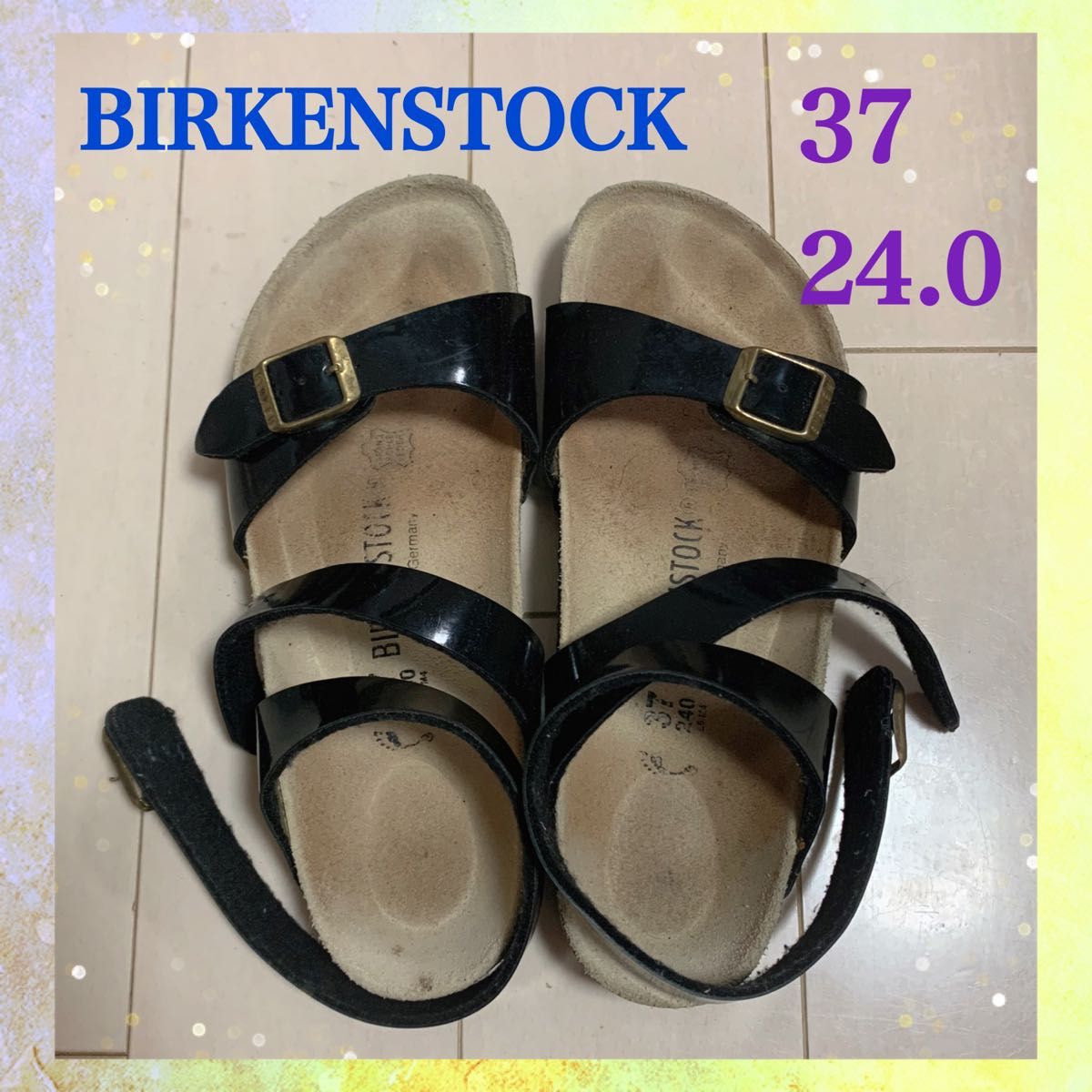 最終値下げ★大人気★BIRKENSTOCK ビルケンシュトック ビルケン 37    24.0 ブラック サンダル