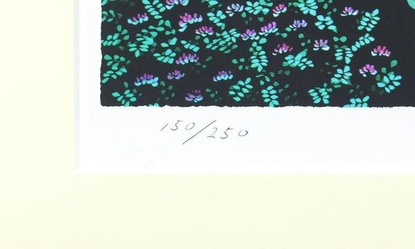 真作】【WISH】藤城清治「水芭蕉の夢」リトグラフ 12号大 大作 1996年
