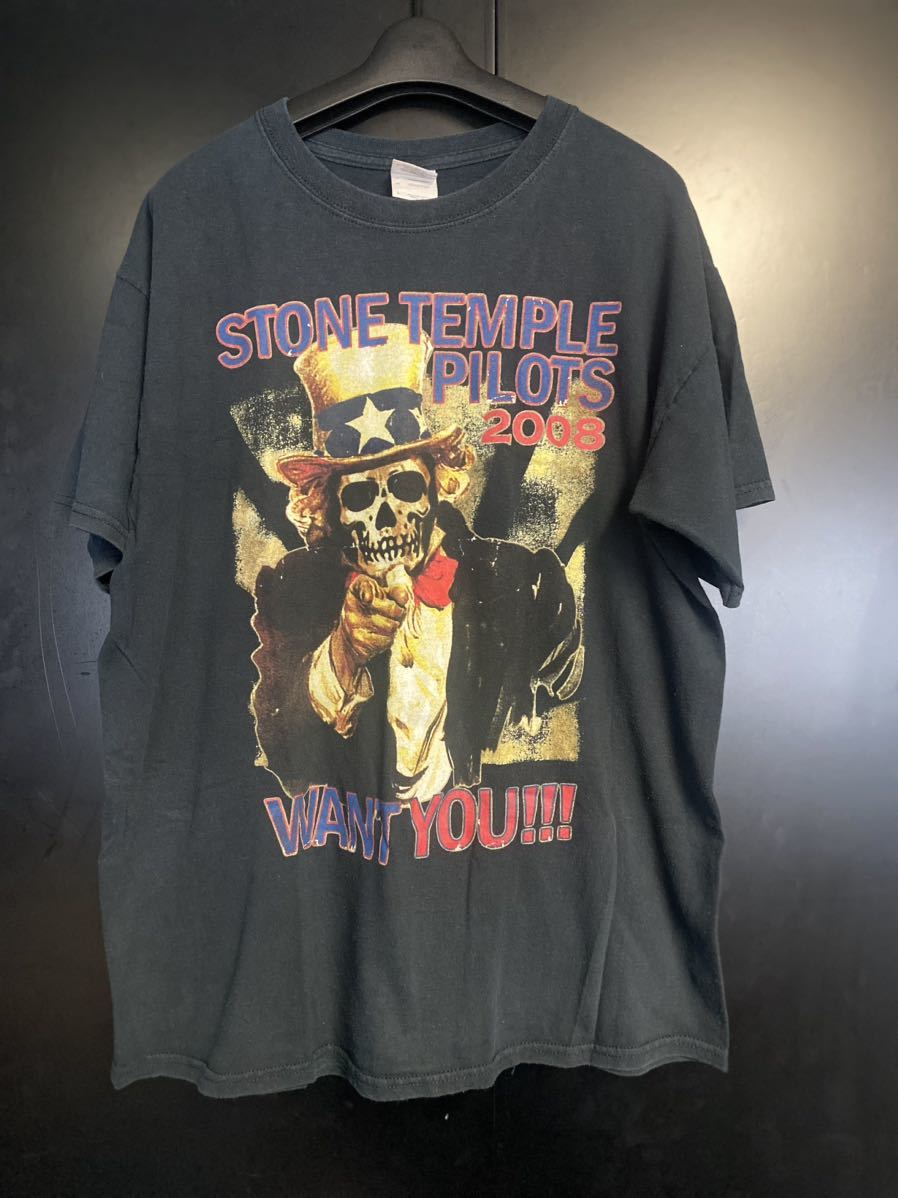 激レア00'S 当時物 Stone Temple Pilots Tシャツ サイズL ヴィンテージ　ブラック　ストーンテンプルパイロッツ バンドTシャツ　_画像2