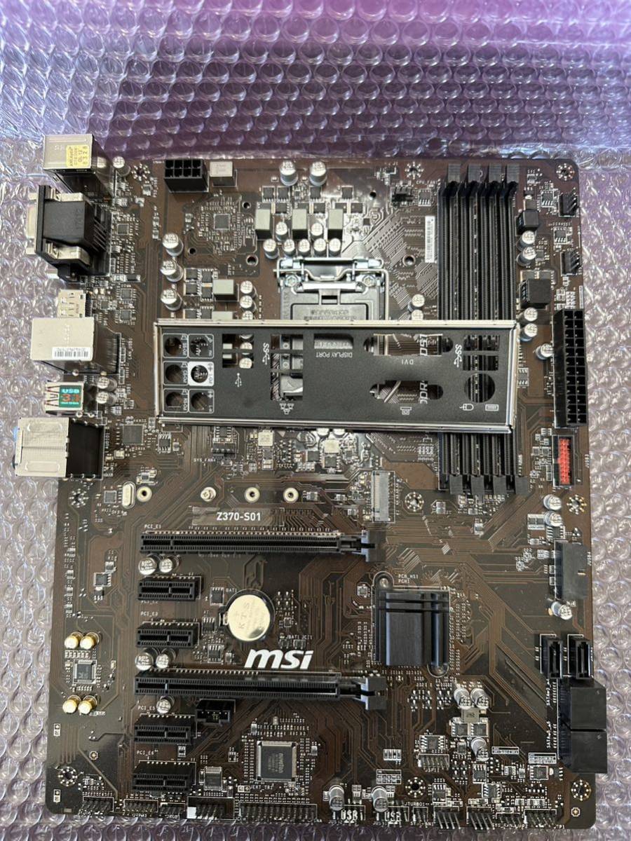 Yahoo!オークション - 送料無料 動作確認済 MSI Z370-S01 Yahoo!オークション - 送料無料 動作確認済 MSI Z370-S01