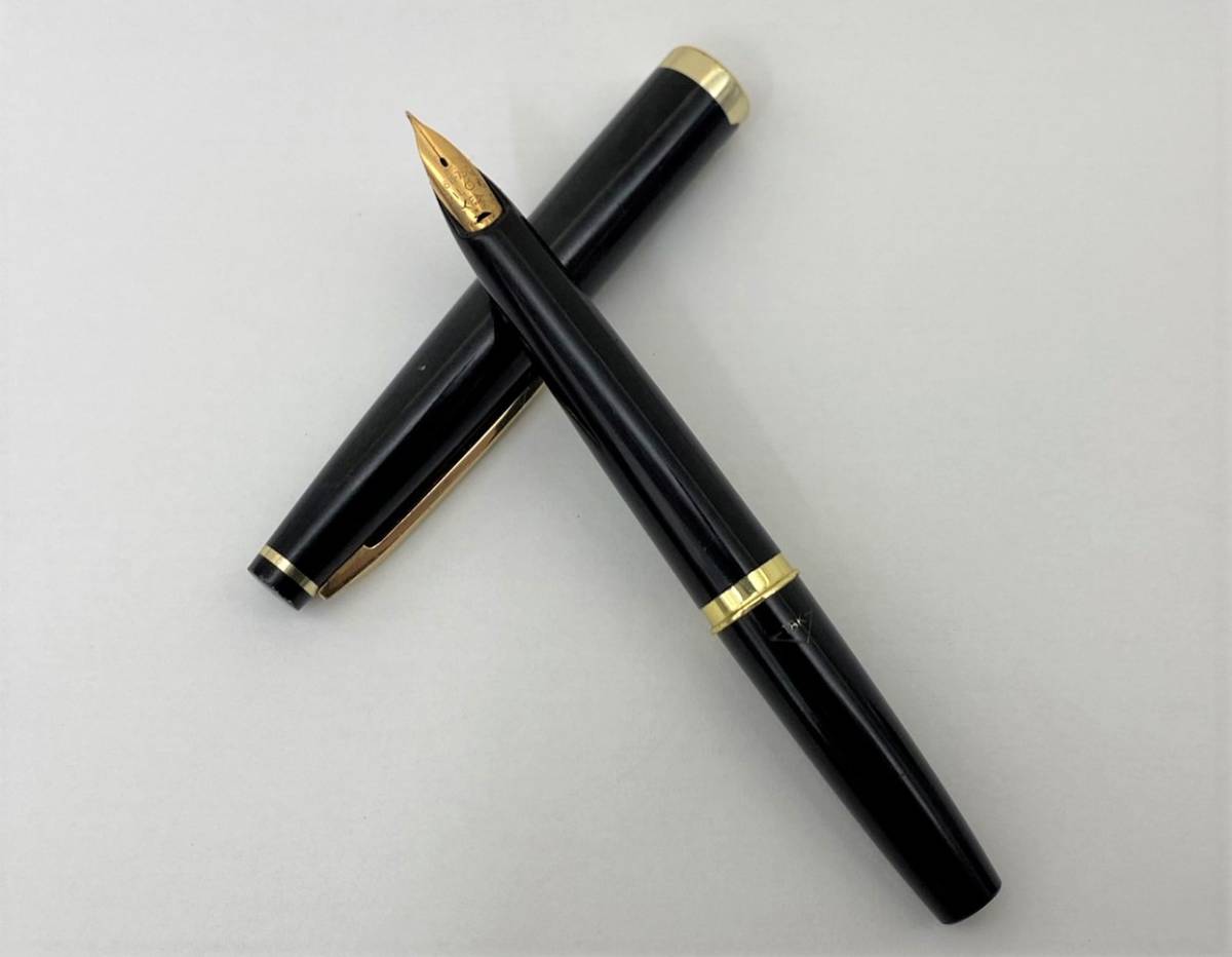 1000円スタート◆中古 PILOT パイロット 万年筆 エリート ペン先 18K 750 F◆筆記未確認 文房具 筆記用具 ヴィンテージ 事務用品 現状品_画像1