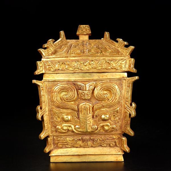 銅器の龍鳳壺です 工芸品 美術品 置物 - 工芸品