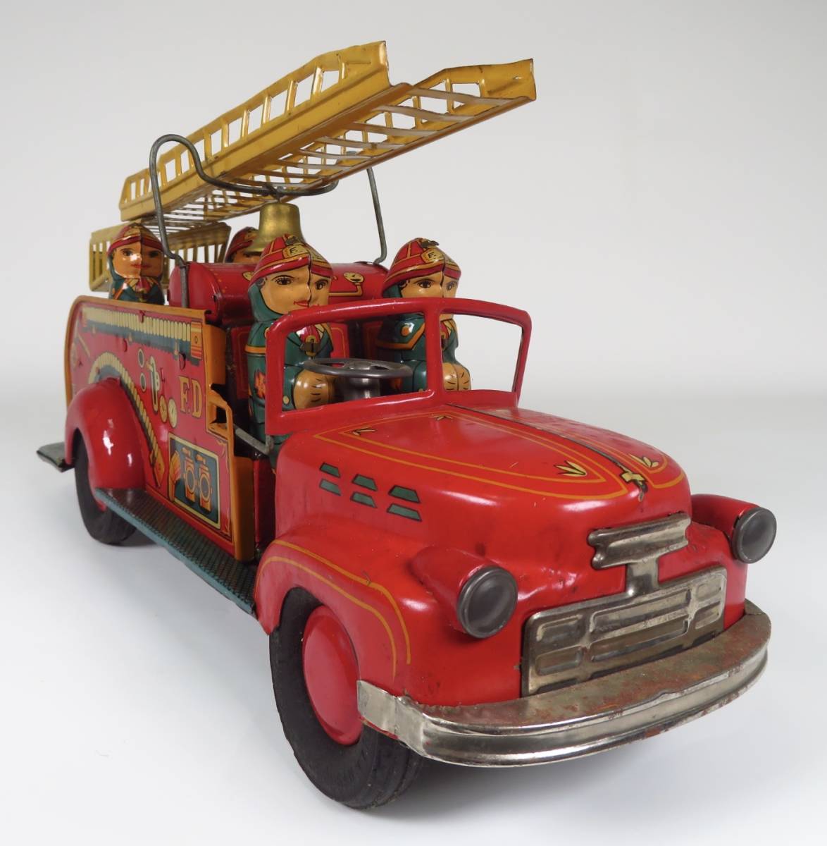 昭和レトロ ブリキのおもちゃ 野村トーイ 消防車 はしご車 FIREDEPT