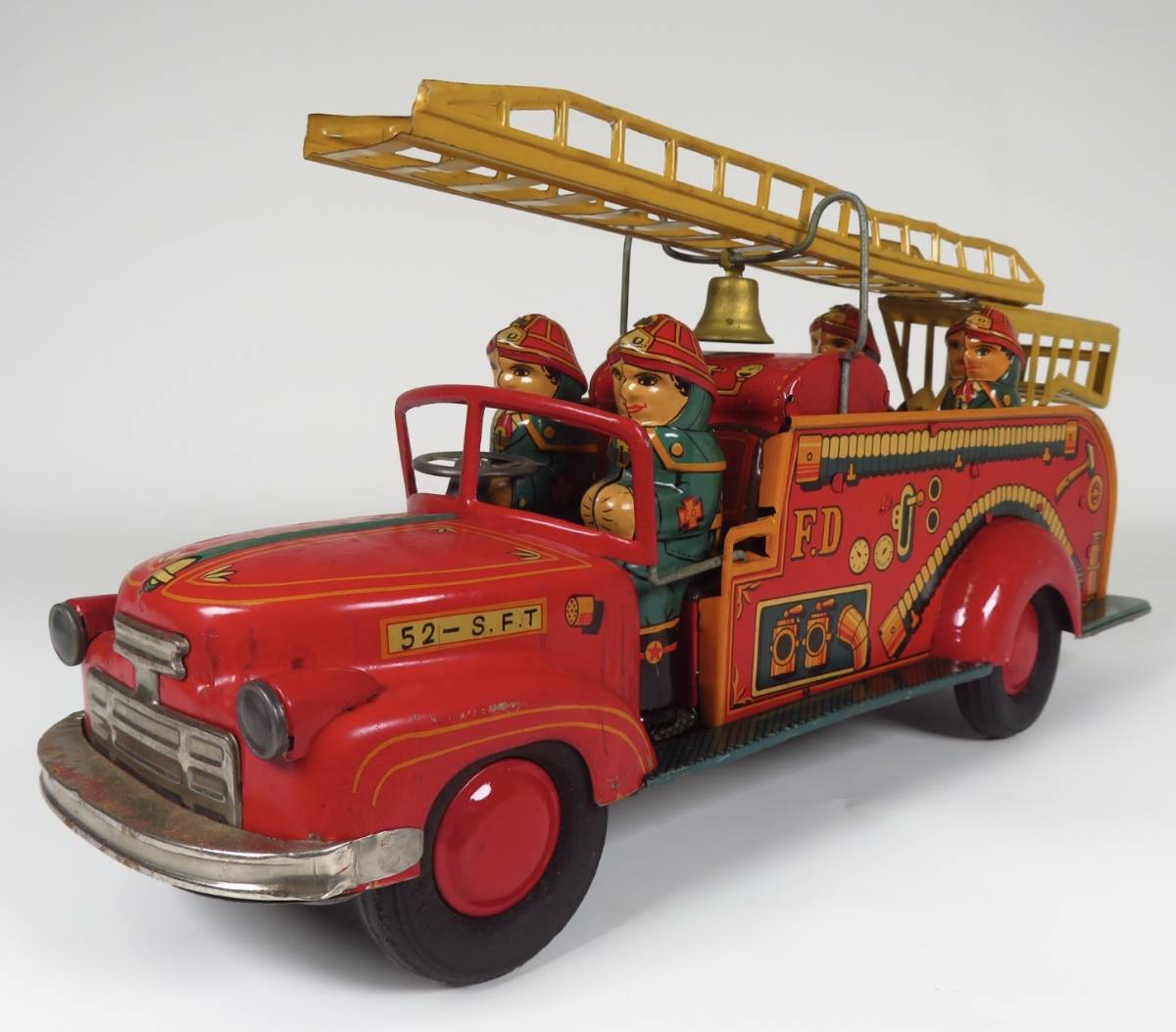 昭和レトロ ブリキのおもちゃ 野村トーイ 消防車 はしご車 FIREDEPT