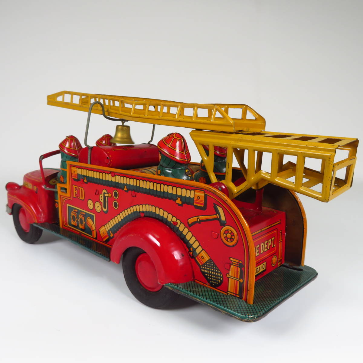 昭和レトロ ブリキのおもちゃ 野村トーイ 消防車 はしご車 FIREDEPT