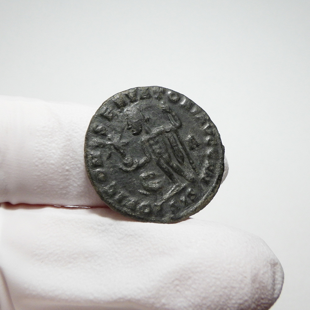 【古代ローマコイン】Constantine I（コンスタンティヌス1世）クリーニング済 ブロンズコイン 銅貨 フォリス(FZJsGu6kXk)_画像8