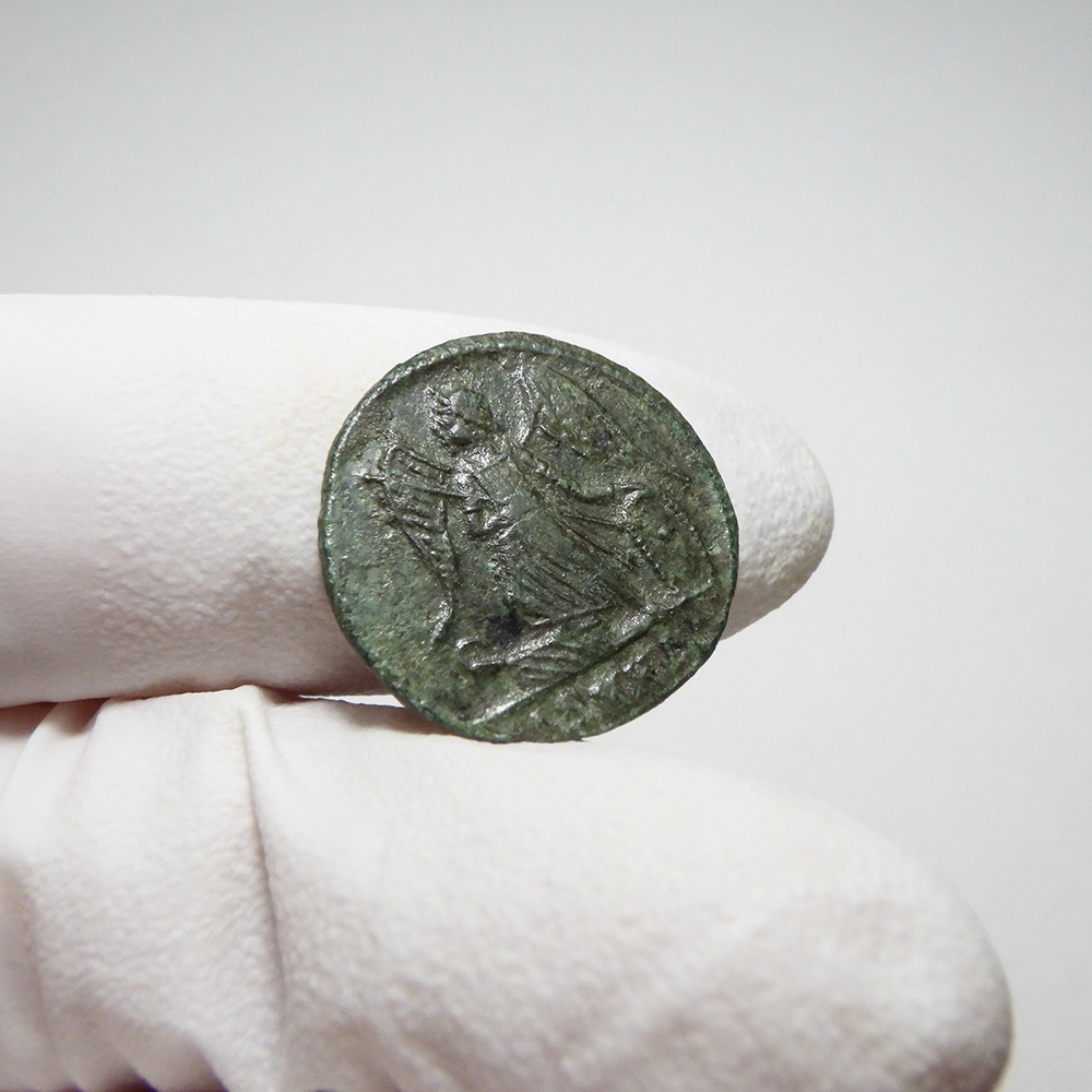 【古代ローマコイン】City Commem（コンスタンティノポリス記念）クリーニング済 ブロンズコイン 銅貨 フォリス(7gwsf8yAk8)_画像8