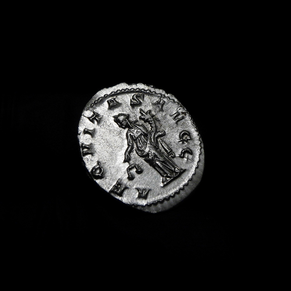 【古代ローマコイン】Volusian（ウォルシアヌス）クリーニング済 シルバーコイン 銀貨 アントニニアヌス(7NpbN54LRc)_画像8