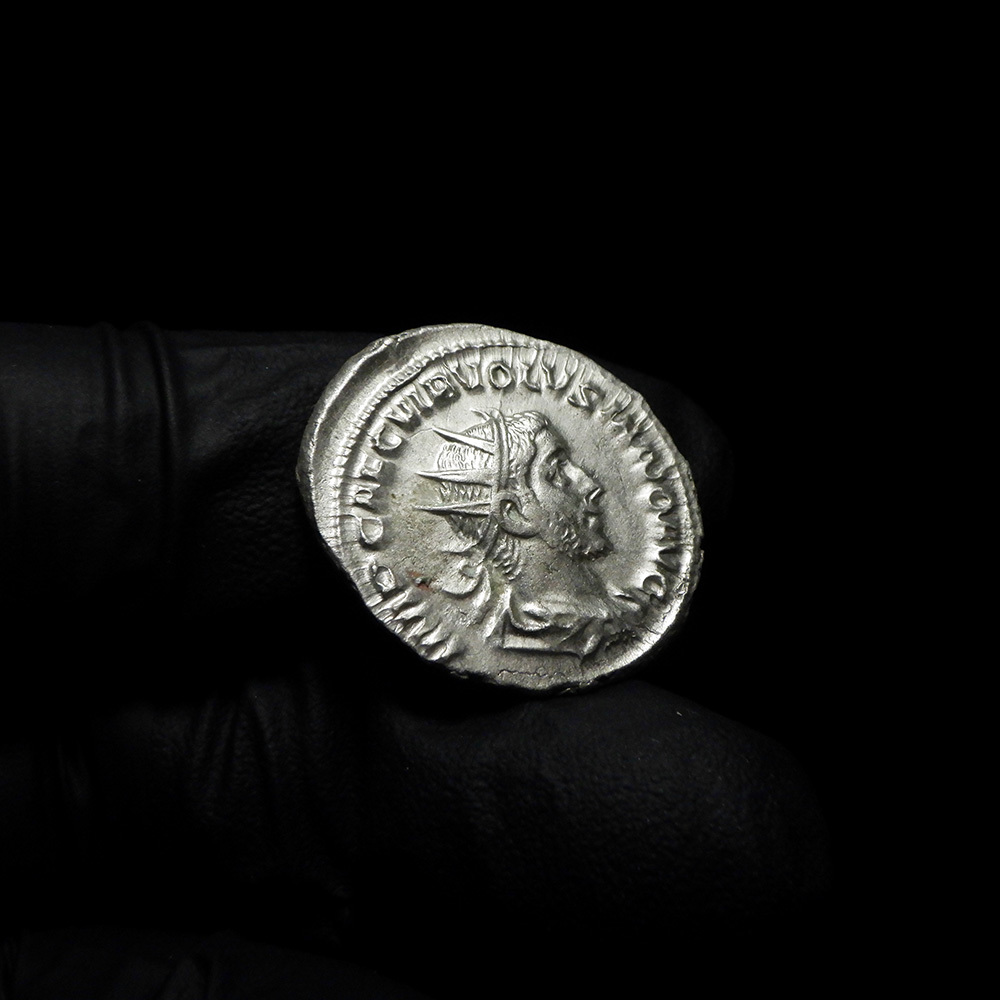 【古代ローマコイン】Volusian（ウォルシアヌス）クリーニング済 シルバーコイン 銀貨 アントニニアヌス(7NpbN54LRc)_画像5