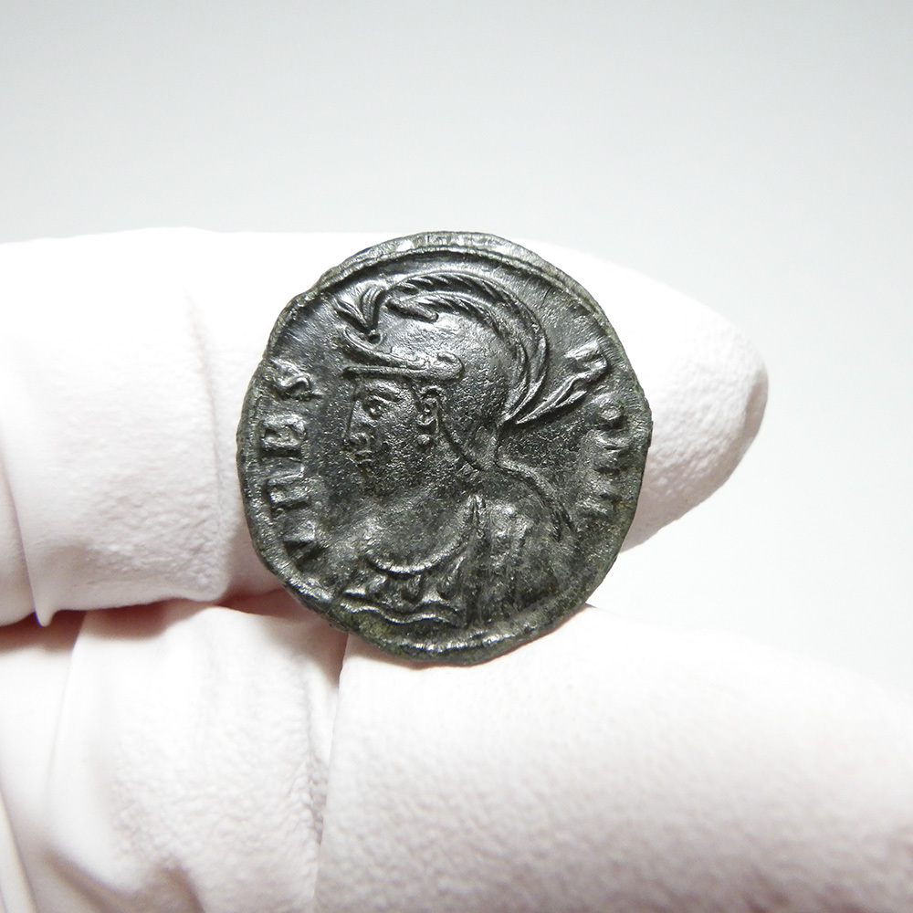 【古代ローマコイン】VRBS ROMA（ローマ市記念）クリーニング済 ブロンズコイン 銅貨 フォリス(y8CgWEdean)_画像3