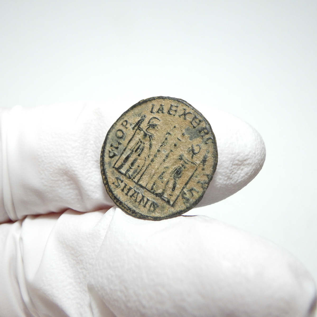 【古代ローマコイン】Constantine I（コンスタンティヌス1世）クリーニング済 ブロンズコイン 銅貨 フォリス(A7kYAWef7U)_画像7
