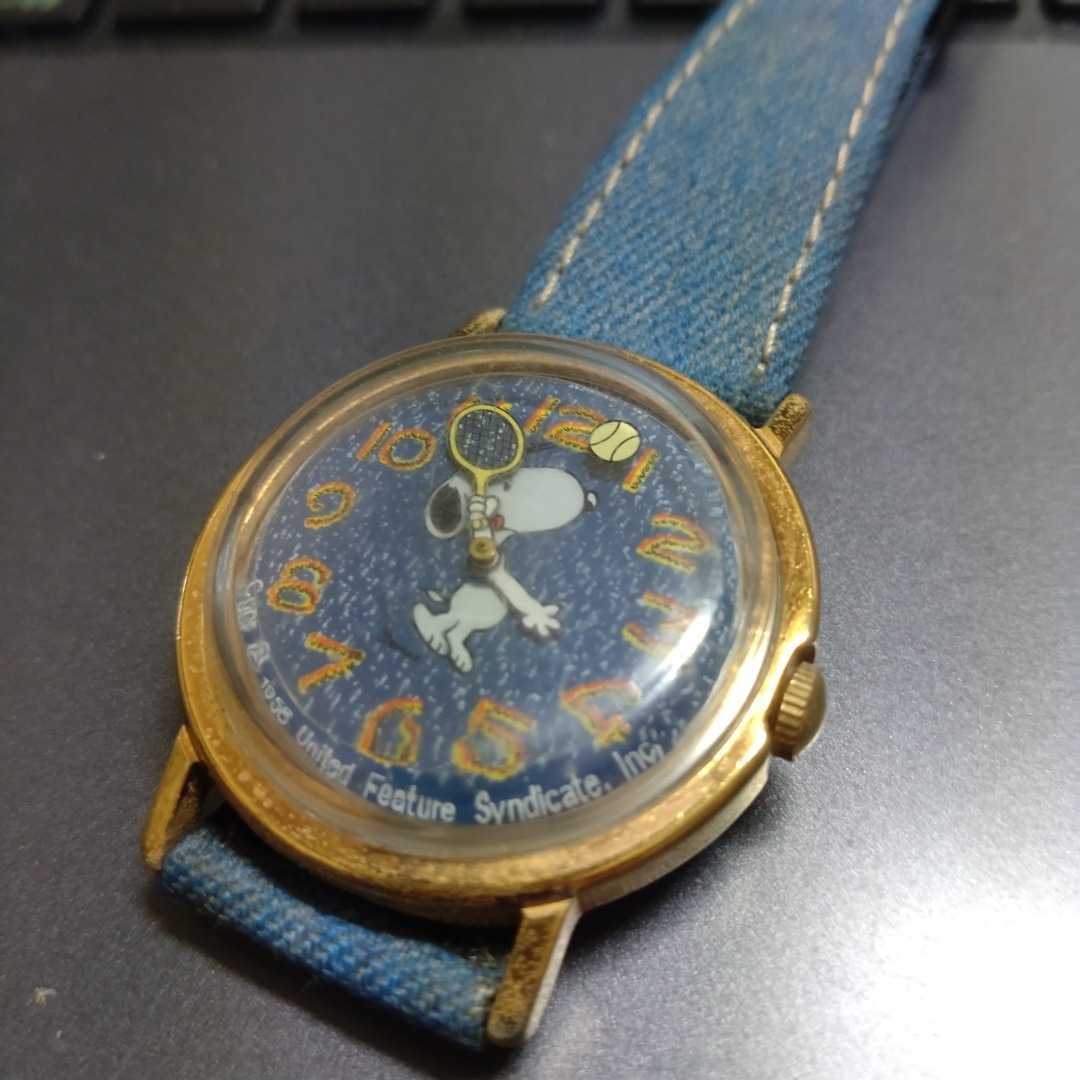TIMEX スヌーピー 機械式手巻き 腕時計 テニス タイメックス 稼働