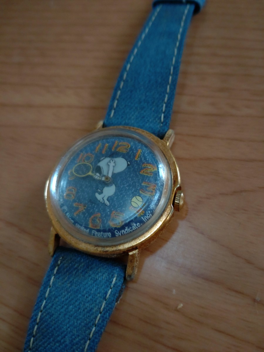 TIMEX スヌーピー 機械式手巻き 腕時計 テニス タイメックス 稼働