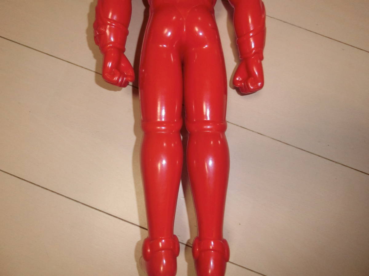 希少、電光超人グリッドマンの販促品、ビッグモデルソフビ成形色が赤です。_画像6