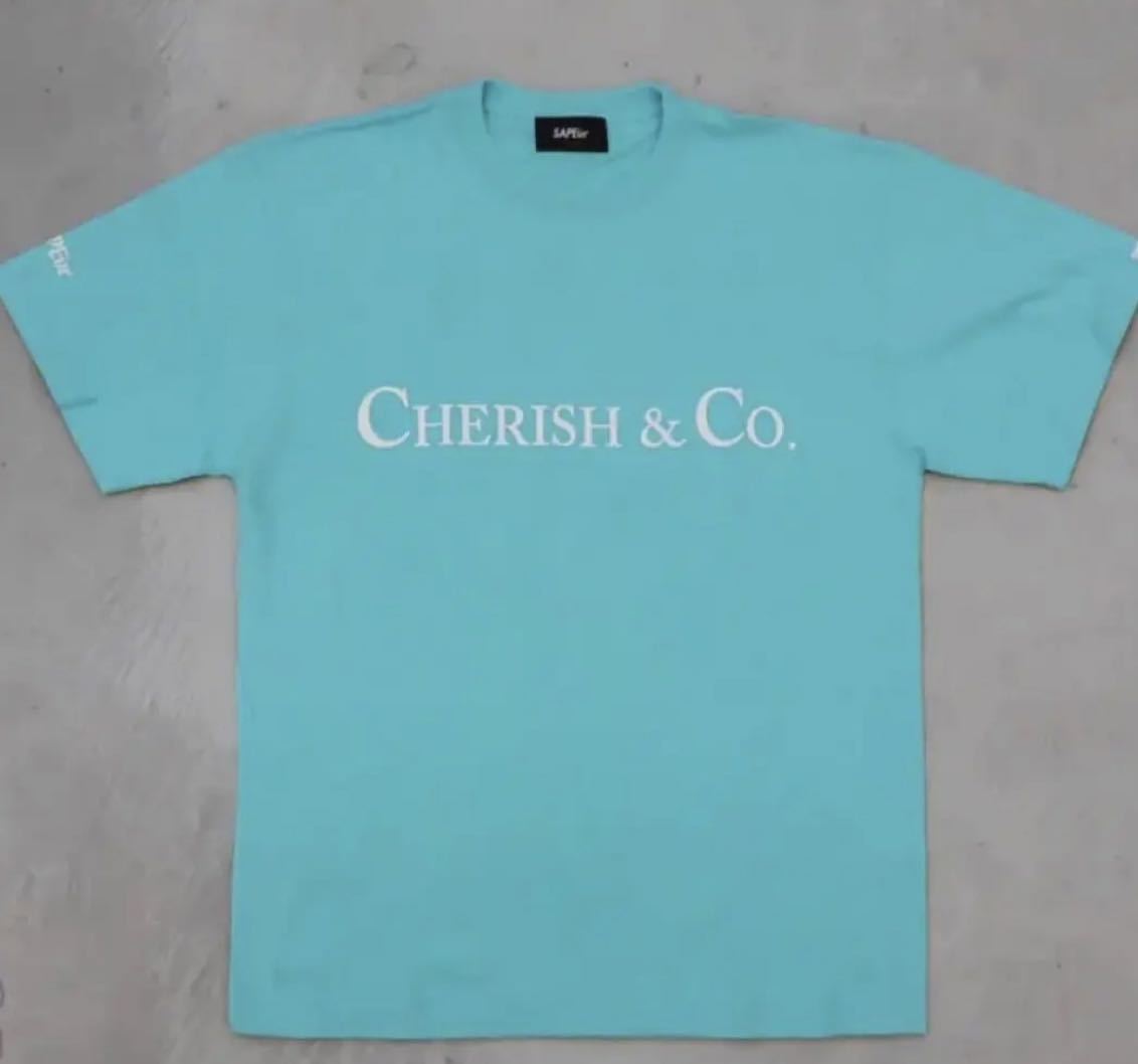卸売 SAPEur XXLサイズ サプール CHERISH Tシャツ ミントグリーン S