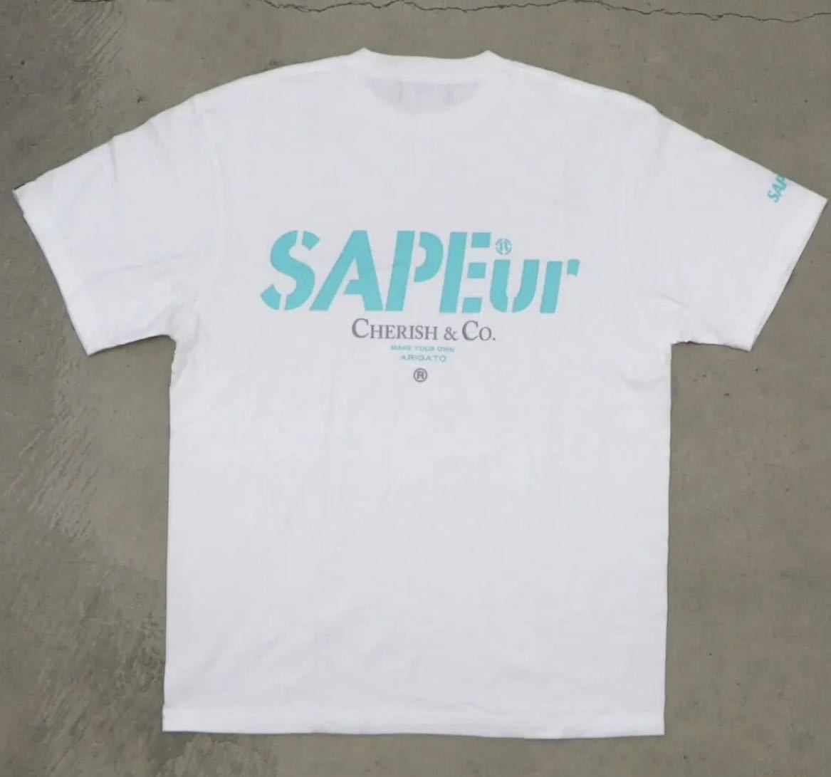 低価格 SAPEur XLサイズ サプール CHERISH Tシャツ ホワイト 白 S/STEE