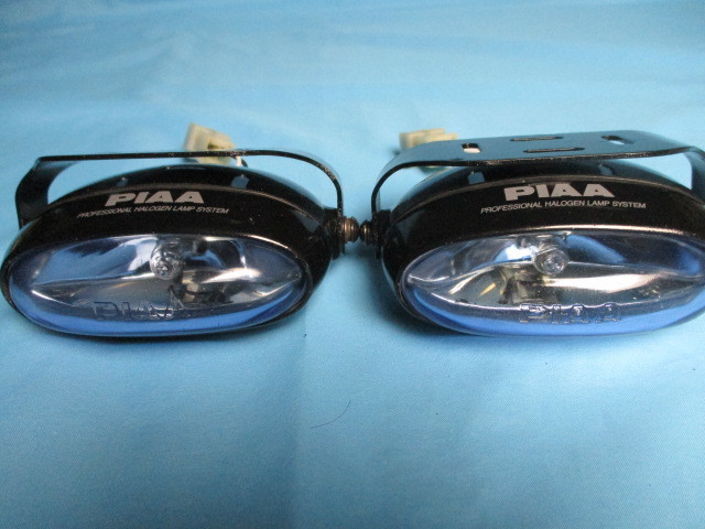 * PIAA1800 body + harness set / small size spot lamp * oval type * blue lens / H3 12V lighting OK / complete sale goods * rare thing * CIBIE FET IPF