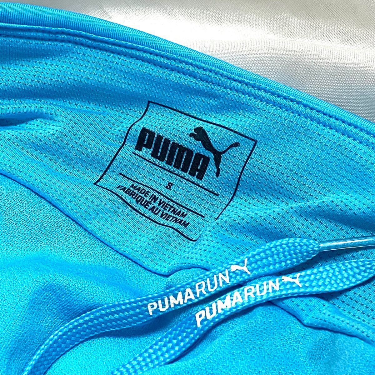 PUMA プーマ ショートパンツ インナーショーツ付 ランニング 防水ポケット付　516909 ブルーS