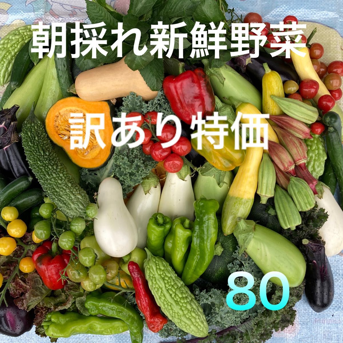 訳あり特価 朝採り新鮮野菜詰め合わせ 80サイズ｜PayPayフリマ