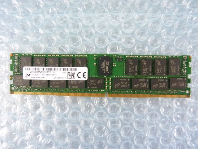 1OJI // 32GB DDR4 19200 PC4-2400T-RB1 Registered RDIMM 2Rx4 MTA36ASF4G72PZ-2G3B1RK // Dell PowerEdge R730 取外 //在庫2