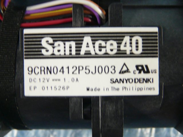 1JYA // SanAce40 9CRN0412P5J003 12V 1.0A 2個セット/ 4cmファン // NEC Express5800/R120e-1E 取外 // 在庫6の画像7