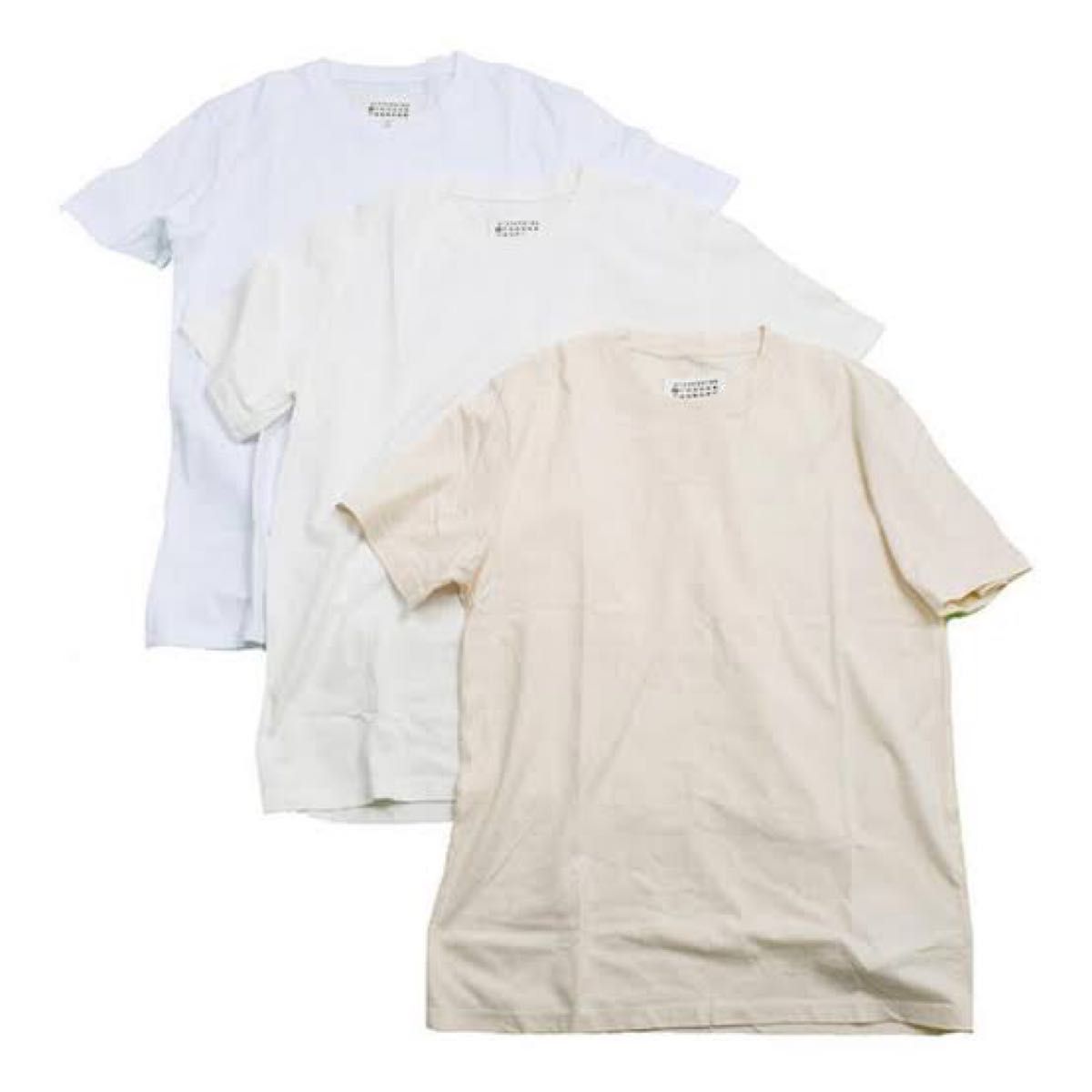 Maison Margiela Tシャツ 3パックセット 薄黄色  サイズ44