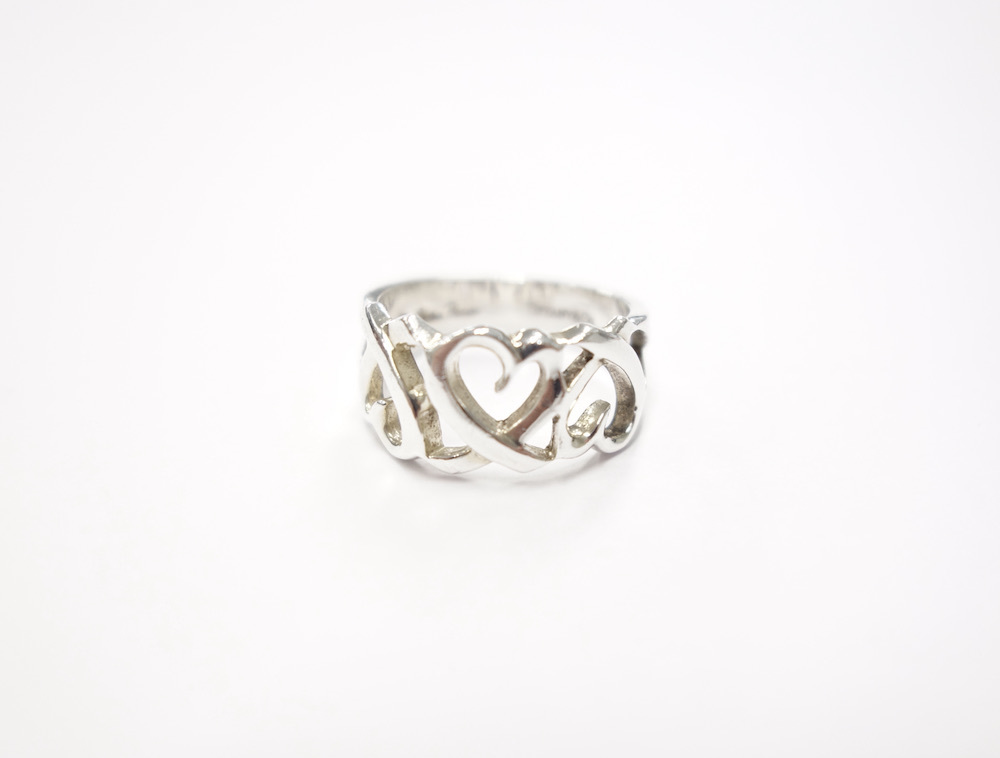Tiffany & Co ティファニー トリプルラビングハート リング　指輪 silver925 9号