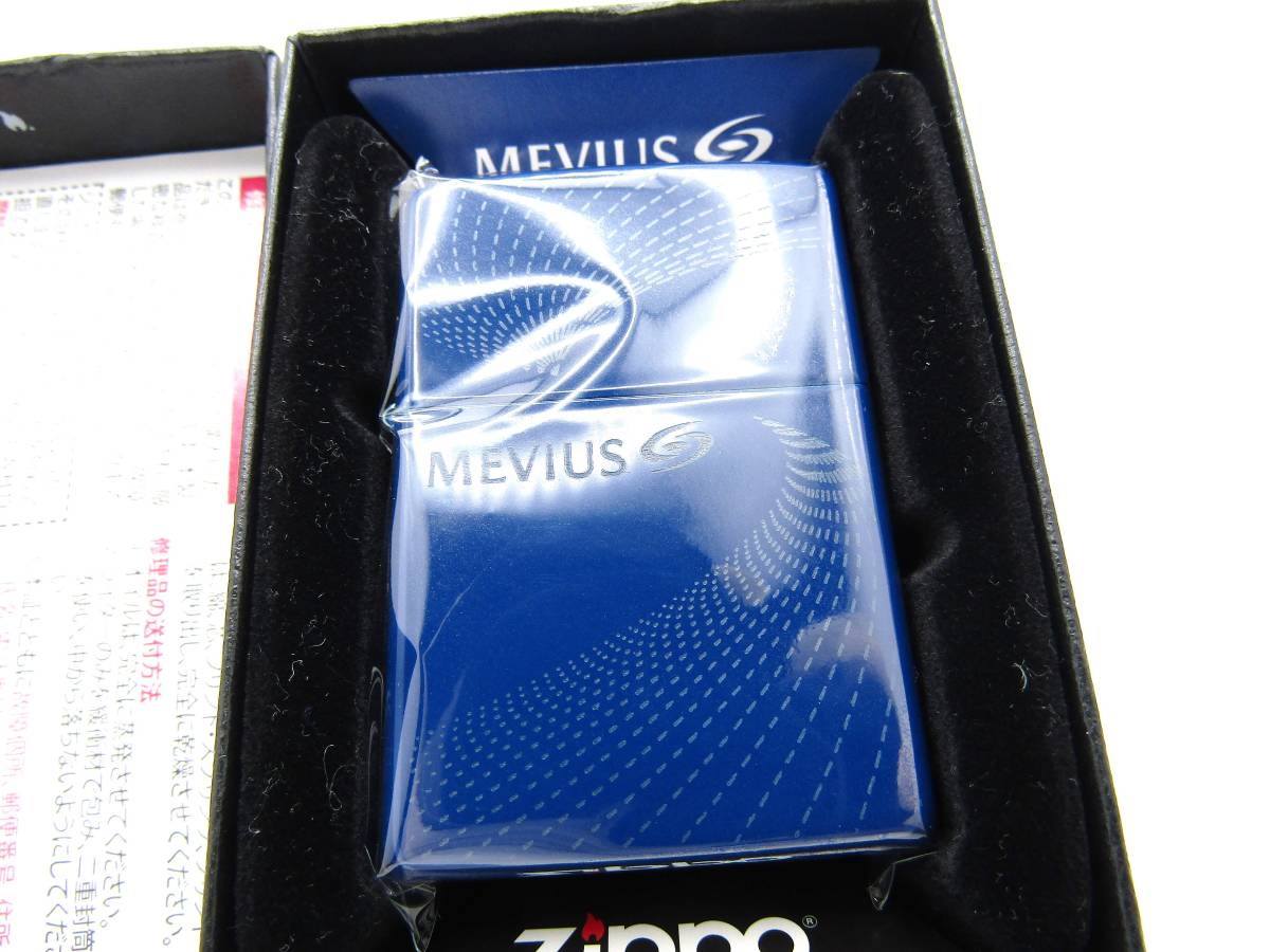 zippo メビウス 越前 漆加工 限定品 MEVIUS BLUE 2021年製 レギュラーサイズ 限定500 特殊加工品 zippo ジッポ MILD マイルドセブン 未使用の画像1