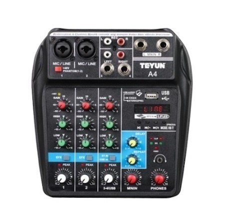  prompt decision [ music creation .[ wireless 4 channel audio mixer ] portable sound mixing console USB interface 