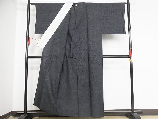 着物屋こころ■夏物　本場夏大島紬　9マルキ　菊尽くし　着丈156cm　裄丈64cm　正絹　逸品　B-np6541_画像3