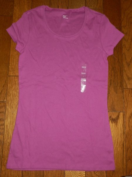 t20：未使用★GAP 半袖カットソー 紫 S ファッション 小物 レディース　女性 細身_画像1