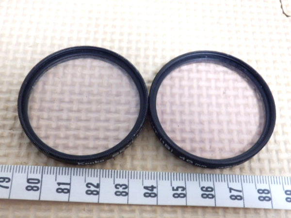 p109：Kenko 2点セット 46mm SKYLIGHT 1B カメラ フィルター アクセサリー 付属_画像1