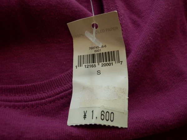 t20：未使用★GAP 半袖カットソー 紫 S ファッション 小物 レディース　女性 細身_画像6