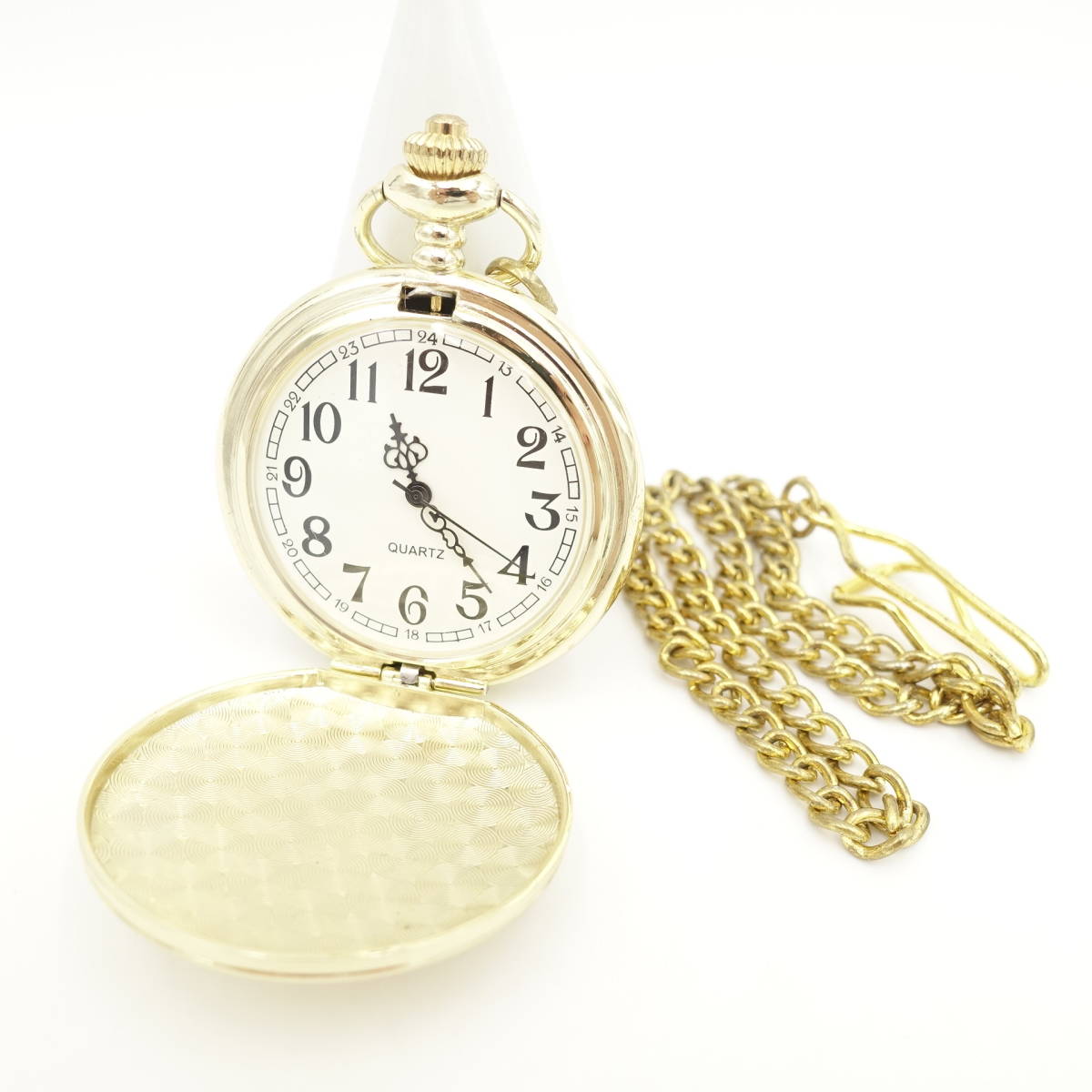  pocket watch / Gold color / used / chain attaching / operation not yet verification / antique / retro /12051