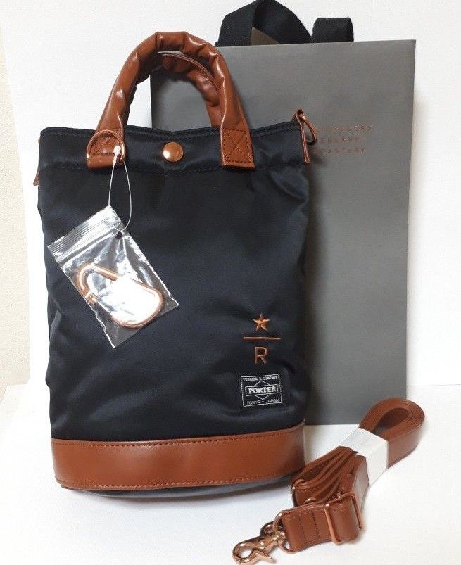 PORTER スターバックス リザーブ コーヒービーンシェイプドラム PORTER スターバックス リザーブ コーヒービーンシェイプドラム